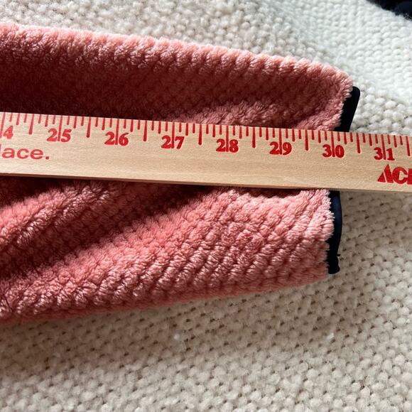 Simply Southern Fleece Women's M PINK  1/4 Snaps SOFT Pullover Jacket Pockets - Picture 11 of 11